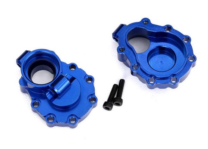 Traxxas 8253X Portal Housings Inner Rear 6061-T6 Aluminum Blue-Anodized TRX-4
