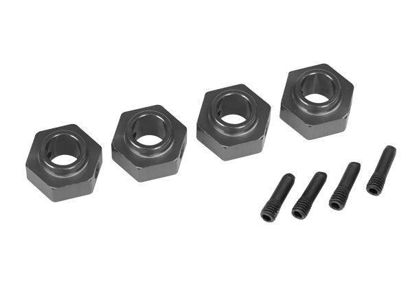 Traxxas Wheel Hubs 12mm Hex 6061-T6 Aluminum (Charcoal Gray-Anodized) (4) TRX-4