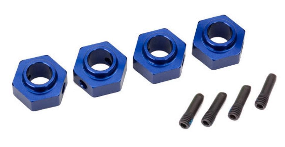 Traxxas 8269X Wheel Hubs 12mm Hex 6061-T6 Aluminum (Blue-anodized) (4) TRX-4
