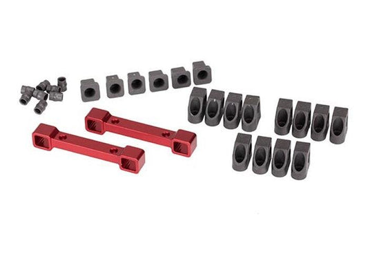 Traxxas 8334R Red Aluminum Suspension Arm / Mount Set 4-Tec 2.0