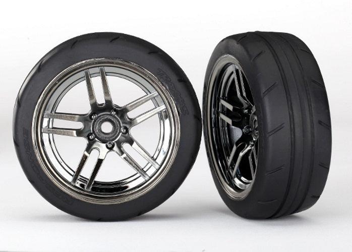 Traxxas 8373 + 8374 Mounted Front Rear Tires (4) 1/10 Ford / Mustag GT 4-Tec 2.0