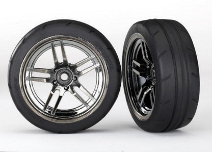 Traxxas 8373 + 8374 Mounted Front Rear Tires (4) 1/10 Ford / Mustag GT 4-Tec 2.0