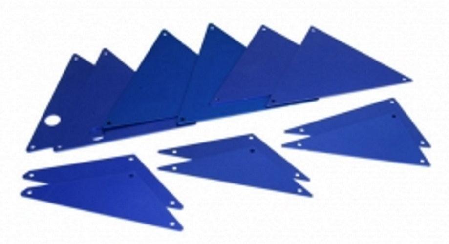Traxxas 8434X Tube Chassis Inner Panels Aluminum (Blue-Anodized) Front UDR