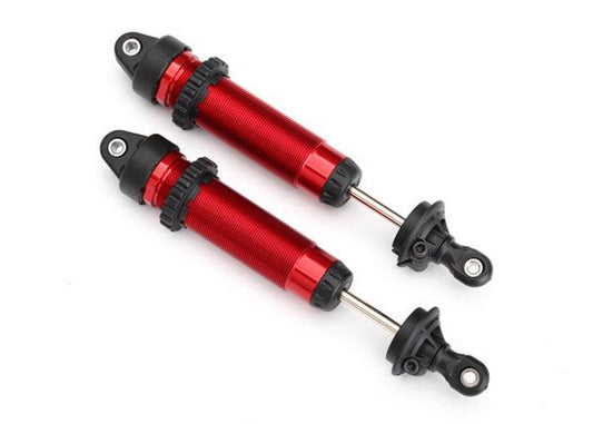 Traxxas 8450R Shocks GTR 134mm Aluminum Red (Front, Threaded) Desert Racer