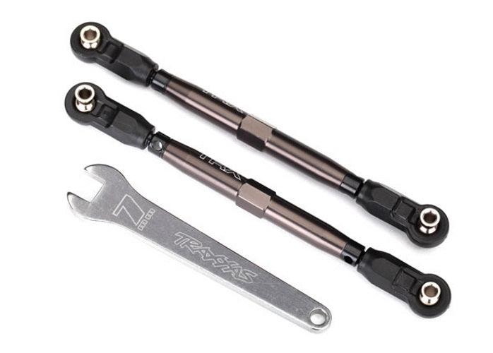 Traxxas Toe Links Front (Tubes Dark Titanium Anodized, 7075-T6 Aluminum) UDR