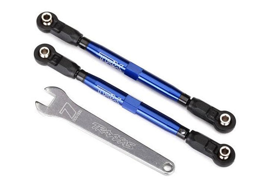 Traxxas Toe Links Front (Tubes Blue-Anodized 7075-T6 Aluminum) (102mm) UDR