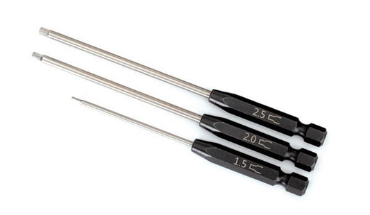 Traxxas 8715 Speed Bit Set Hex driver 3-Piece Straight, 1/4' Drive