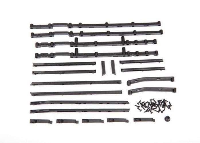 Traxxas 8815 Side Trim Left & Right (Black)/ Side Trim Retainers (6)