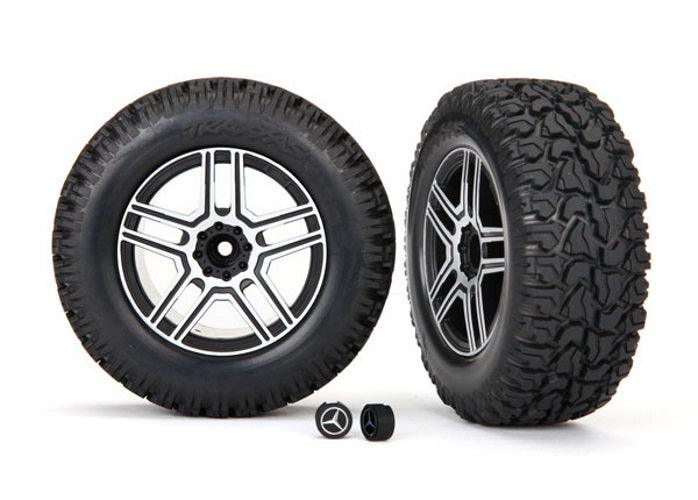 Traxxas 8872 Tire/Wheel Assembled Glued (Requires #8255A Extended Stub Axle)