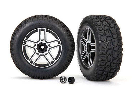 Traxxas 8872 Tire/Wheel Assembled Glued (Requires #8255A Extended Stub Axle)