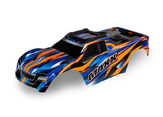 Traxxas 8918T Painted Orange Body Maxx Extended 352mm wheelbase