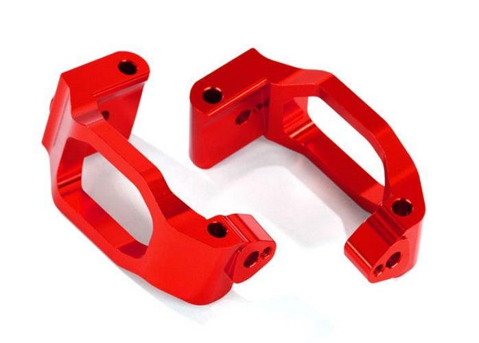 Traxxas 8932R Caster Blocks (C-Hubs) 6061-T6 Aluminum (Red-Anodized) Maxx