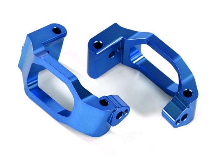 Traxxas 8932X Caster blocks (c-hubs) 6061-T6 Aluminum (Blue-Anodized) Maxx