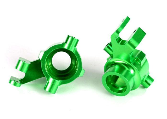 Traxxas 8937G Steering Blocks 6061-T6 Aluminum (Green-Anodized) Maxx