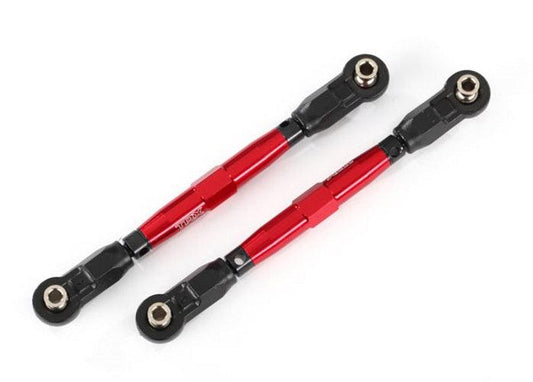 Traxxas 8948R Toe Links Front (Tubes Red-Anodized 7075-T6) Maxx