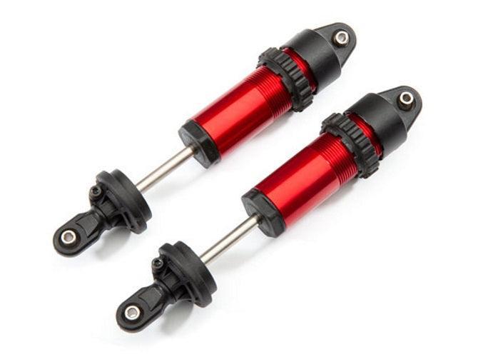 Traxxas Shocks GT-Maxx Aluminum (Red-Anodized) (Fully Assembled w/o Springs)