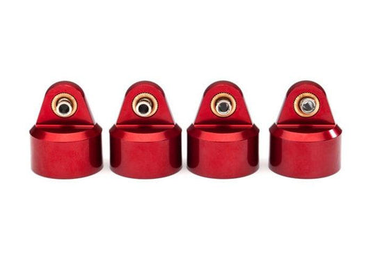 Traxxas 8964R Shock Caps Aluminum (Red-Anodized) GT-Maxx Shocks (4) Maxx