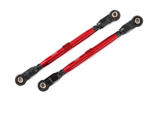 Traxxas Toe Links Front (Tubes Red-Anodized 6061-T6 Aluminum) For #8995 Maxx