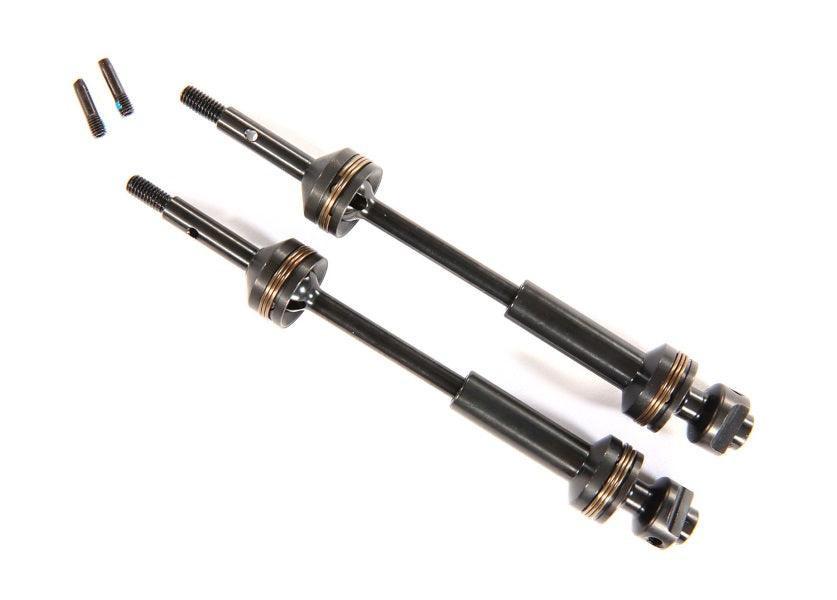 Traxxas 9052X Rear Steel-Spline Constant-Velocity Driveshafts (2) Slash Rustler
