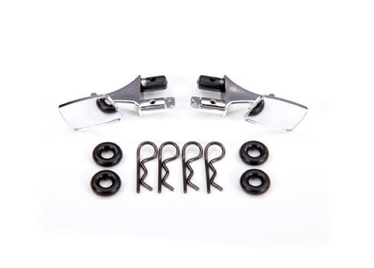 Traxxas 9118 Mirrors Side Chrome (Left & Right) /O-rings (4) TRX-4 #9111