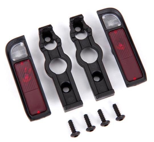 Traxxas 9122 Tail Light Housing Black (2) / Lens (2) /Retainers (Left & Right) TRX-4