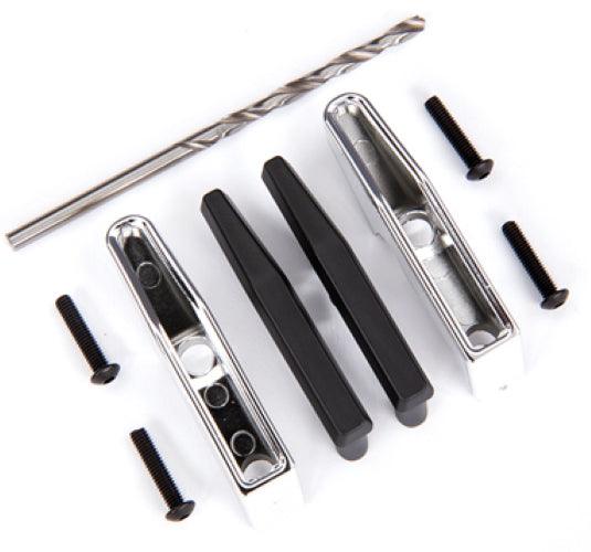 Traxxas Bumper Pads /Bumper Guards (Chrome) /2.5x10 BCS For #9126 or #9127 TRX-4