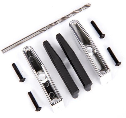 Traxxas Bumper Pads /Bumper Guards (Chrome) /2.5x10 BCS For #9126 or #9127 TRX-4