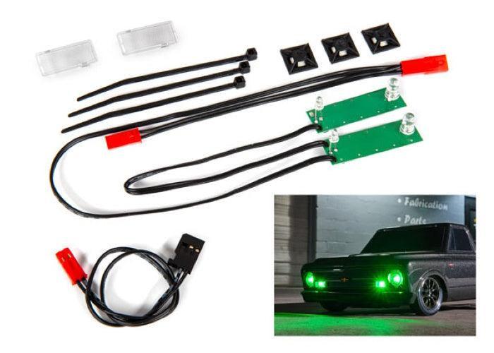 Traxxas 9496G Led Light Set Front Complete (Green) Drag Slash
