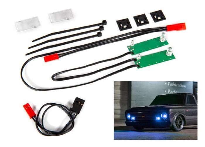 Traxxas 9496X Led Light Set Front Complete (Blue) Drag Slash