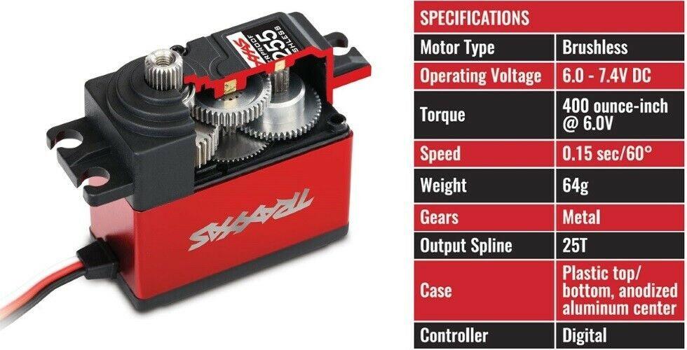 Traxxas 2255 + 2262 + 8247X Digital High Torque 400 Servo PLUS BEC COMBO : TRX-4