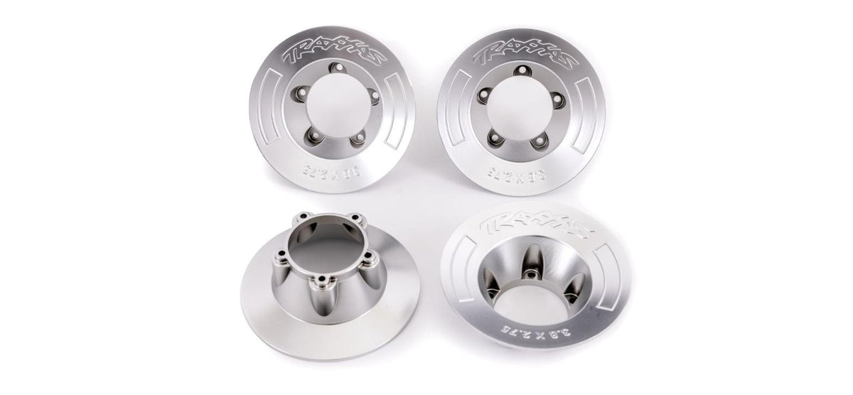 Traxxas 9568X Wheel Covers Satin Chrome