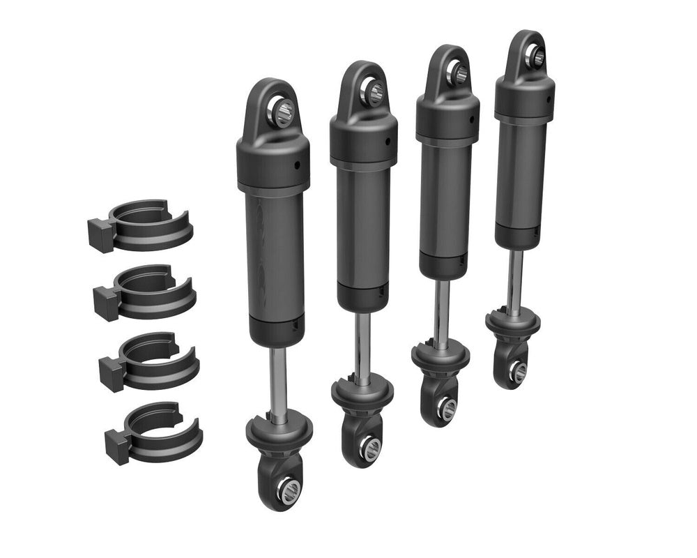 Traxxas 9764-GRAY TRX-4M Aluminum GTM Shocks (4) GRAY (without Springs)