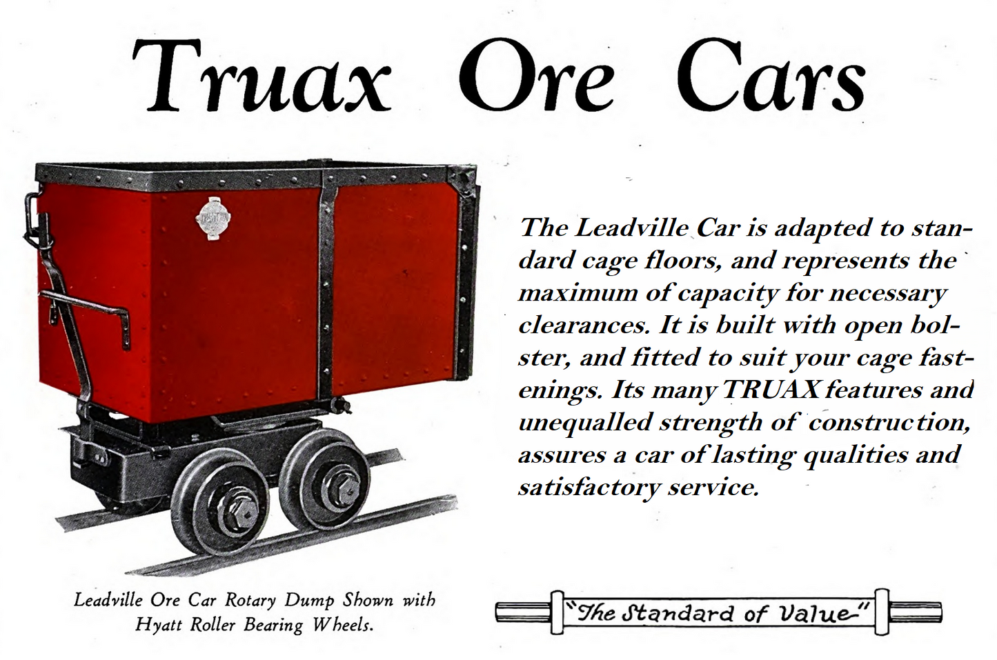 Truax Leadville Ore Car - HO, S, O, F Scales