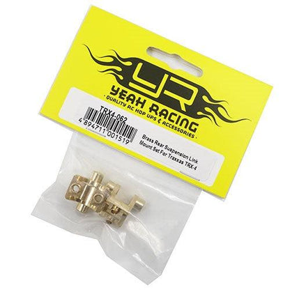 Yeah Racing TRX4-062 Brass Rear Suspension Link Mount Set Traxxas TRX-4