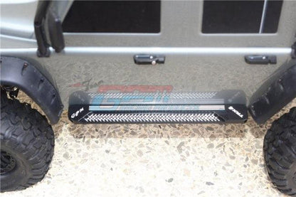GPM ALUMINUM SIDE STEPS PATTERN A TRAXXAS TRX-4 TRAIL DEFENDER CRAWLER BLACK