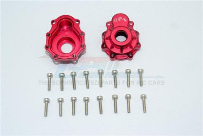 GPM ALUMINUM OUTER PORTAL DRIVE HOUSING FRONT OR REAR TRAXXAS TRX-4 / TRX-6 RED