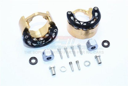 GPM BRASS PENDULUM KNUCKLE WITH ALLOY LID 9MM HEX ADAPTER TRAXXAS TRX-4 BLACK