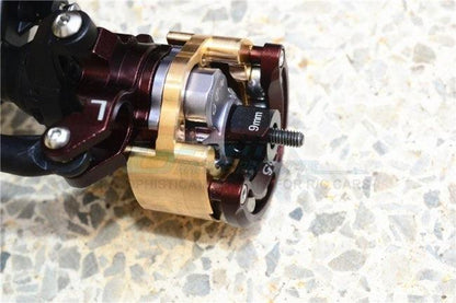 GPM BRASS PENDULUM KNUCKLE WITH ALLOY LID 9MM HEX ADAPTER TRAXXAS TRX-4 BLACK