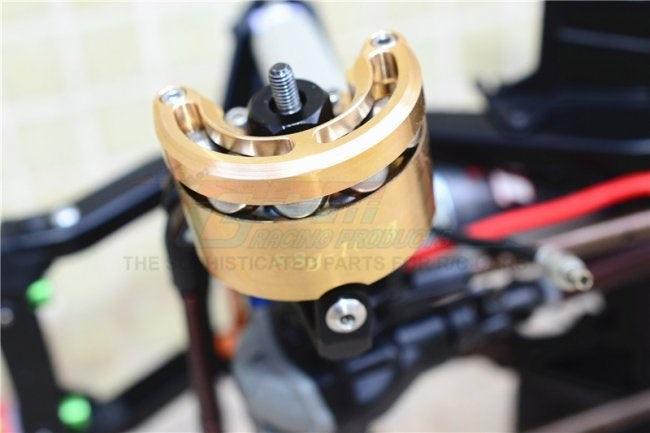 GPM BRASS PENDULUM WHEEL KNUCKLE AXLE WEIGHT + 9MM HEX ADAPTER TRAXXAS TRX-4