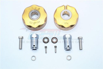 GPM BRASS PENDULUM WHEEL KNUCKLE AXLE WEIGHT + 23MM HEX ADAPTER TRAXXAS TRX-4