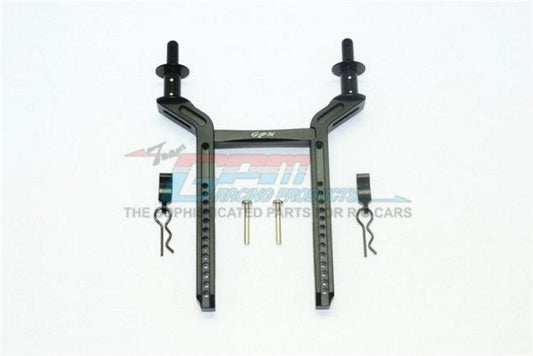 GPM ALUMINUM REAR BODY MOUNT & POST Traxxas TRX-4 Black