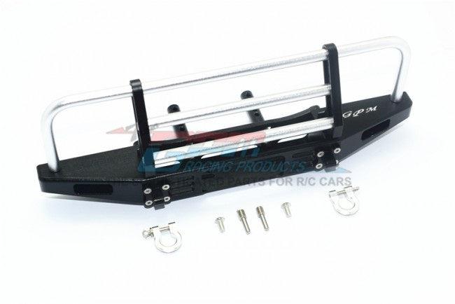 GPM ALUMINUM ADJUSTABLE FRONT BRUSHGUARD BUMPER TRAXXAS TRX-4 BLACK SILVER