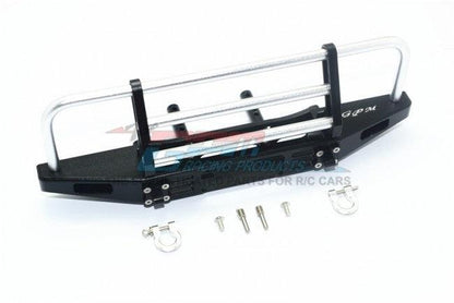 GPM ALUMINUM ADJUSTABLE FRONT BRUSHGUARD BUMPER TRAXXAS TRX-4 BLACK SILVER