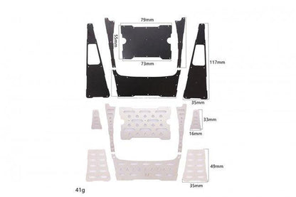 GPM RC CAR STAINLESS STEEL SLIP PROOF TREAD TRAXXAS TRX-4 DEFENDER