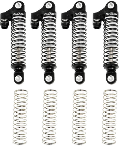 Powerhobby Aluminum 51mm Long Travel Shocks Black FOR Traxxas TRX-4M