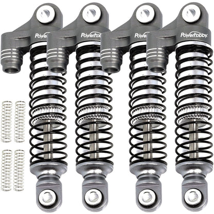Powerhobby Aluminum 51mm Long Travel Shocks Grey FOR Traxxas TRX-4M