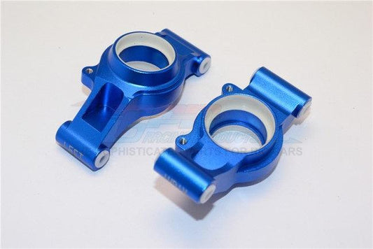 GPM ALUMINUM REAR KNUCKLE ARMS WITH COLLARS TRAXXAS X-MAXX 4X4 BLUE