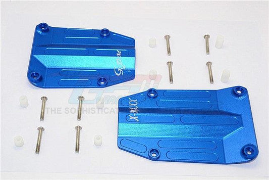 GPM TXM332-BLUE ALUMINUM CENTRE SKID PLATE TRAXXAS X-MAXX 4X4