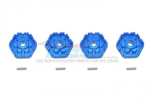 Gpm TXMS010+2M/2-B Aluminum Wheel Hub Hex (+2mm) (8Pieces) Blue Traxxas Maxx