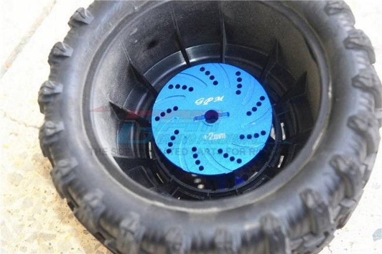 Gpm Racing TXMS010D+2MM-B Aluminum +2mm Hex Brake Disk Blue Traxxas Maxx
